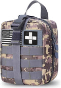 first aid kit bag empty Molle ifak pouch emt tactical medical pouch med rip away belt pouch small rescue tool pouches (ACU)