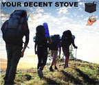 Camping Stove, Backpacking Stove, Foldable, Portable, Lightweight, Piezo Ignition, Single Burner Adjustable, Premium Mini Powerful and Stable Camp Stove for Hiking Picnic, 1+2+1+1pcs