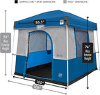 E-Z UP Camping Cube Sport, Converts 10' Angled Leg Canopy into Camping Tent