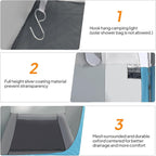 VINGLI 6.8FT Shower Tent, Large Instant Pop Up Shelter with Mesh Floor & Carrying Bag, Privacy Changing Room Tent for Toilet, Camping, Dressing, Lightweight & Sturdy, Easy Set Up