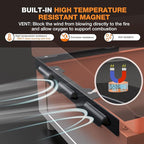 Wind Guards for Blackstone 22 Inch Griddle, Grill Accessories for Griddle Grill and Camping, MeWeBlue 5018 Magnetic Stainless Steel Wind Screens Protect Flame Hold Heat, Compatible with Hood, Black