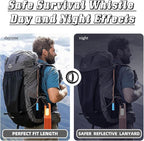 3/4 Pcs Emergency Whistle - Super Loud Survival Whistle with Lanyard for Safety Alert,Boating,Swimming,Kayaking,Hiking,Camping,Hunting,and Rescue Signaling