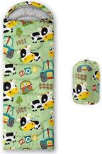 Kids Sleeping Bag for Boys Girls,Blue Ripples Print-Lightweight Warm Portable Outdoor Indoor-Waterproof Cold Weather Resistant Sleeping Bag for Camping Hiking