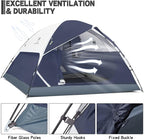 CAMEL CROWN 4/6 Person Tent Waterproof Lightweight Portable Backpacking Tent for Outdoor Camping Hiking