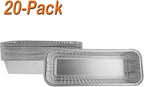 MixRBBQ 20-Pack Grease Liners Heavy-Duty Disposable Aluminum Foil Drip Pans for Camp Chef Portable Grill