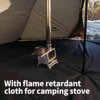 Naturehike Ranch Fire Teepee Tent, Cold Weather Winter Hot Tent with Stove Jack, 4-6 Person Waterproof Windproof 4 Season Tents for Camping