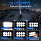 6 Pack Rechargeable Headlamp,Super Bright LED Head Flashlight with Motion Sensor,IPX6 Waterproof Headlight for Camping,Hiking,Fishing,Running,Hunting,Hands Free Head Lamp for Adults,Team Work