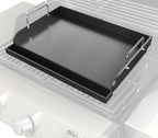 Cast Iron Griddle for Gas Grill, Nanoceramic Nonstick Flat Top Griddle Insert for Outdoor Gas Grill, 17" x 13" Flat Top Plate for Weber, Nexgrill, Charbroil Grills, Plancha Para Cocinar