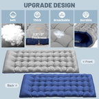 Slsy Folding Camping Cot for Adults with Pad, Padded Portable Sleeping Cots, Camp Bed with Carry Bag for Outdoor Travel, Beach, Hiking