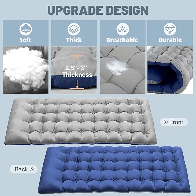 Slsy Folding Camping Cot for Adults with Pad, Padded Portable Sleeping Cots, Camp Bed with Carry Bag for Outdoor Travel, Beach, Hiking