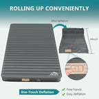 Double Self-Inflating Sleeping Pad with Built-in Electric Pump, 3.15" Ultra-Thick Memory Foam, Camping Mattress for 2 Person, R-Value 9.5