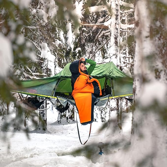 Tentsile Stingray V3 Tree Tent, Camping Hammock Tent, 3P Capacity, Portable Tree House Shelter for Campers, Backyards, Campgrounds, Designed in The UK