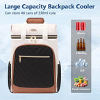 Backpack Coolers Insulated Leak Proof for Women Men, 35 Cans Large Capacity Waterproof Cooler Backpack, Soft Portable Cooler Bag for Beach Travel Camping Picnic Work