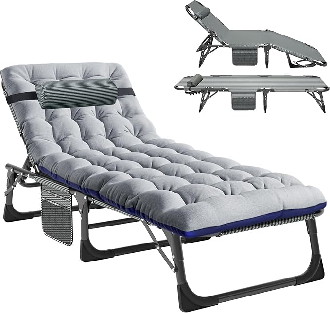 Slsy Folding Bed with Mattress, Cot Size Foldable Guest Beds, Hideaway Cot for Adults, Portable Fold up Bed with Adjustable Positions for Home, Office, Indoor, Outdoor