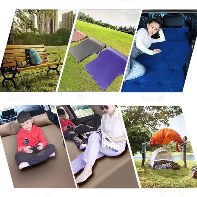 Car Inflatable Air Mattress for Nissan Livna 2007-2024 Trunk Air Mattress Lightweight Comfortable Sleeping Air Bed Mattress Outdoor Camping Accessories,Black