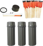 Emergency Fire Starter | Windproof & Waterproof Storm Matches with Waterproof Case & Wax Rope | Survival Gear for Camping, Hiking, Bushcraft, Outdoor Survival
