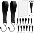 14PCS Ice Fishing Shelter Tent Hooks with Storage Box,Heavy Duty Ice Fishing Accessories and Equipment Gifts Must Haves for House Outdoor Camping Hunting