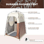 Instant Camping Shower Tent, Privacy Shelter, Portable Outdoor Sun Shelter for Camping Beach Hiking Fishing, 1 Room/2 Rooms