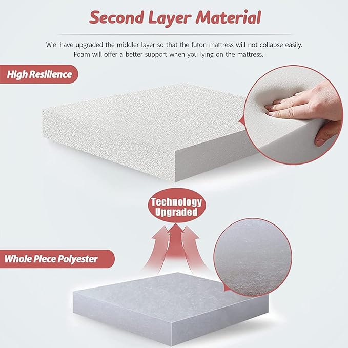 MAXYOYO Bohemian Retro Floor Mattress Vintage Floral Japanese Futon Mattress Roll Up Thicken Sleeping Bed Portable Camping Mattress Floor Lounger Couch Bed Pad, Twin Size