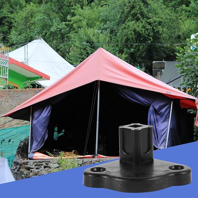 FAVOMOTO Four-Legged Tent Bottom Base for Umbrella Tent Accessories - Universal Rv Awning Support Bracket Stable and Non-Slip Outdoor Camping Replacement Parts (4-Pack)