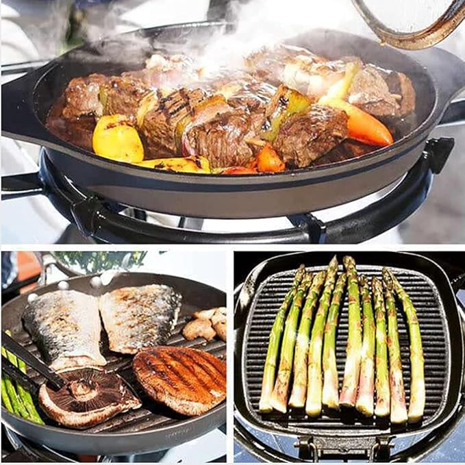 Concentrated Solar Cooker 1800W Portable Parabolic Solar Cooker Foldable Solar Grill Outdoor Stove for Outdoor Camping Cooking Grilling Barbecue, Diameter 59"