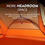 Clostnature 1/2 Person Backpacking Tent - Lightweight Two Person Tent for Backpacking, Easy Set Up Waterproof Camping Tent for Adults, Kids, Scouts, Large Size Outdoor, Hiking, Mountaineering Gear