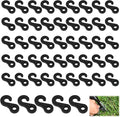 50 Pcs Bungee Cord Hook 4cm Camping Tent Hooks for Tents Canopies Elastic Cord End Buckles Hanging Lights DIY Accessories for Outdoor Use, Small Plastic Hooks for Stable Tent Setup