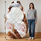 68.9 * 31.5 in Cat Sleeping Bag for Human,Fluffy Cat Sleeping Bag for Adults,Adorable Cats Envelope Sleeping Bags,Washable Warm Blanket for Camping and Home Lounging