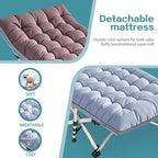 Extra Large Cmaping Cot 79" L x 32" W x 18" H Camping Cot with Comfortable Mattress XXL Sleeping cots for Adults Camping Cots Include Carry Bag for Adults Indoor Outdoor Office Nap