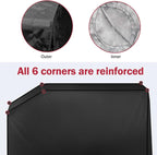 iCOVER 28 inch Griddle Cover for Blackstone,Waterproof Lightweight Polyester Flat Top BBQ Covers for 28" Outdoor Cooking Gas Grill Griddles with One Side Shelf