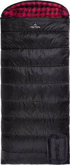 Teton Celsius XXL Sleeping Bag, Cold Weather Sleeping Bags for Adults and Kids, Camping Made Easy and Warm. Compression Sack Included, 35F, 25F, 0F, 20F Degree