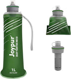 Collapsible Squeeze Water Filter Bottle - 1000ml with Filter with NSF/FDA Certification Befree or Peak Series replacement for Hiking,Running,Camping,Travel,Cycling,Fishing,BPA-Free(Green)