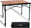 OUTSIDER Folding Camping Table Adjustable Height Foldable Roll-up Aluminum Camp Table Portable Table with Carry Bag - for Outdoor Cooking, Beach, Picnic, BBQ, Travel Style2