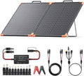 100W Portable Solar Panel, Foldable Tempered Glass Solar Panel Kit with 20A PWM Controller for 12V Battery&Power Station, IP68 Waterproof 23.5% Efficiency for RV, Camping & Off-Grid