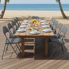 DUMOS 8 Pack Folding Chairs with Padded Cushion and Back - PU Leather Stackable Portable Dining Chiars Set, for Home and Office, Conference, Wedding, Party, Patio, Garden, for Indoor Outdoor, Grey