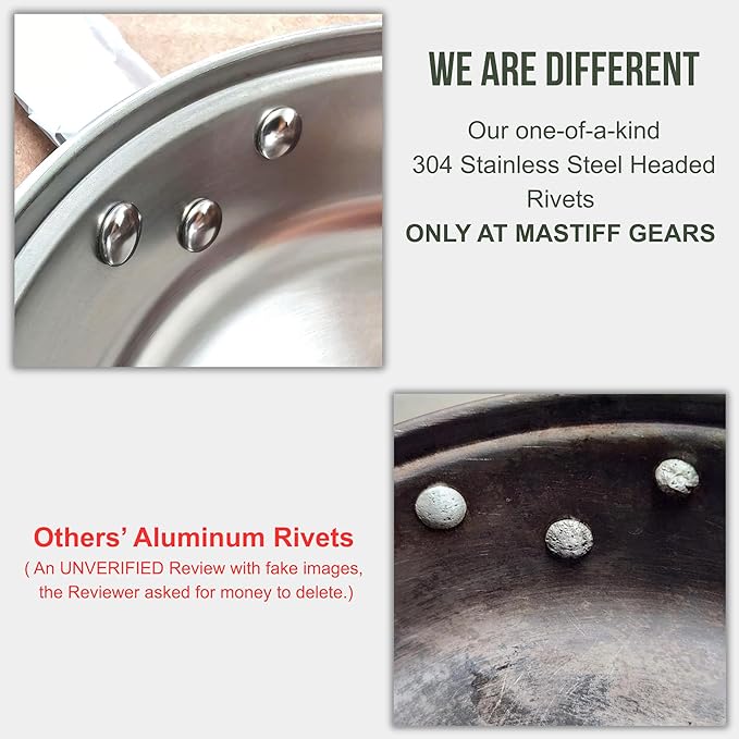 MASTIFF GEARS USGI Military-Grade Mess Kit - 20% Larger 304 Stainless Steel | FDA Compliant w/Utensils & Pouch for Camping, Backpacking, Emergency Prep