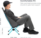 Helinox Chair Zero Highback Chair, 1.43lbs, Ultralight, High Back Camping Chair, Backpacking, Folding Outdoor Chairs, Grey