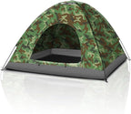 VINGLI Camouflage Camping Tent, Portable Dome Tent for 3/4 Person with 78L”x 78W”x 53H”Waterproof Nylon Oxford for Hiking, Climbing, Camping, Backpacking