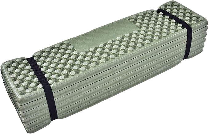 Drfeify Mattress Foam Camping Mat for Outdoor Sports Egg Cell Shape Sleeping Pad for Camping Material (Green)