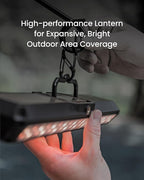 Claymore 3Face Pro L (Black) - Rechargeable Surface Area Camping Light for Trucks, Overlanding, Tents, Canopies, Outdoor Events, Street Vendors, Work Lighting, Long-Lasting Battery, Hanging Design