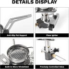 Fire-Maple Torch Gas Stove – Ultralight Backpacking Camping Stove, Built-in Piezo Ignition, Stainless Steel & Aluminum Alloy, Compact & Portable, Ideal for Hiking & Outdoor Cooking