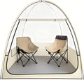 Sports Tent with 4-Side Clear PVC, 1-3 Persons All Weather Bubble, Instant Sun Rain, No Condensation, Spacious Interior, Ultra Visibility, for Sports Events Camping Fishing Cheering