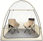 Sports Tent with 4-Side Clear PVC, 1-3 Persons All Weather Bubble, Instant Sun Rain, No Condensation, Spacious Interior, Ultra Visibility, for Sports Events Camping Fishing Cheering
