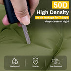 Camping Sleeping Pad, Extra Thick 6 Inch Inflatable Camping Mat with Pillow, Built-in Foot Pump Sleeping Pad for Camping Ultralight Self Inflating Campings Pad for Tent Backpacking Hiking Camp Gear