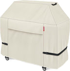 Porch Shield 72W x 24D x 48H inch Premium Gas Grill Cover Up to 68 inch, Waterproof and Fade Resistant 600D BBQ Covers for Weber, Brinkmann, Char-Broil and More, Light Tan