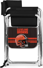 Picnic TIME NFL Unisex-Adult NFL Sports Chair with Side Table, Beach Chair, Camp Chair for Adults