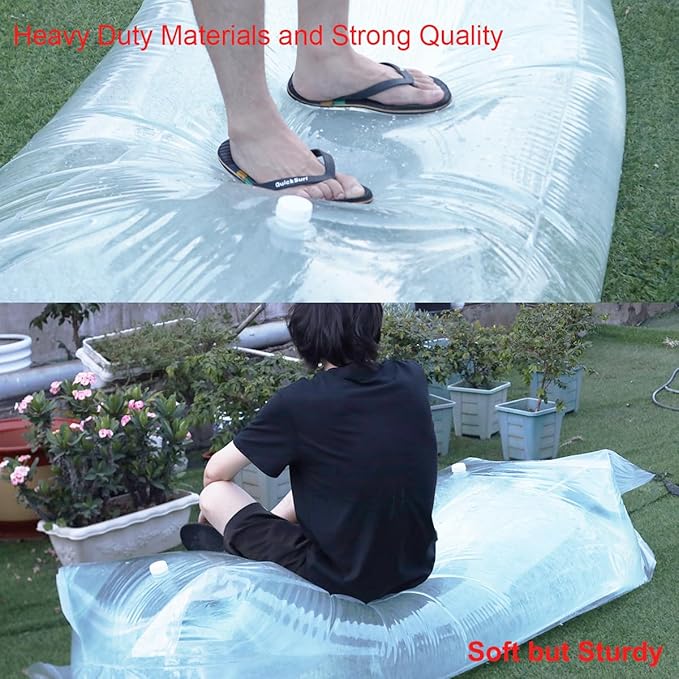 Foldable Water Bladder, Bathtub Bladder BPA Free, Hold Up to 100 Gallons of Fresh Drinking Water, Using for Camping, Gardening or Disaster and Hurricane Survival