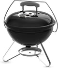 Weber Smokey Joe 14" Charcoal Grill – Portable Compact Charcoal BBQ Kettle with Tuck‑N‑Carry® Lid Lock & Durable Porcelain‑Enameled Finish for Outdoor Cooking