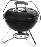 Weber Smokey Joe 14" Charcoal Grill – Portable Compact Charcoal BBQ Kettle with Tuck‑N‑Carry® Lid Lock & Durable Porcelain‑Enameled Finish for Outdoor Cooking