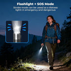 AsFrost Flashlight Camping Lights 2in-1, 180°Flip Dual Lamp 8-Mode LED Bright Weird Cool Unique Flash Light Camp Lantern Waterproof 4500mAh Type-C for Outdoor Home Emergency, Gift for Teen Men Women